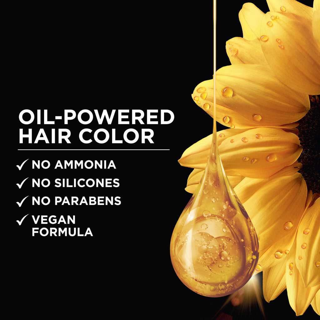 Garnier Olia Oil Powered Permanent Hair Color, 4.0 Dark Brown