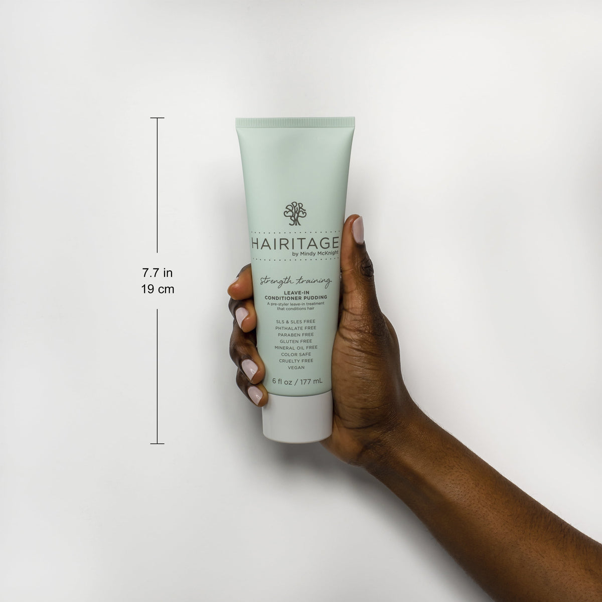 Hairitage Strength Training Thickening Leave-in Conditioner with Coconut oil for Curly Hair, 6 fl oz