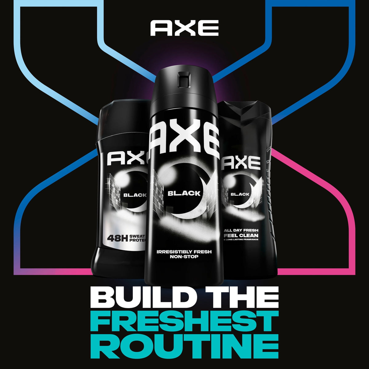 AXE Antiperspirant Stick For Men 48 Hour Sweat And Odor Protection For Long Lasting Freshness, Black Frozen Pear & Cedarwood Men's Deodorant, 2.6 oz