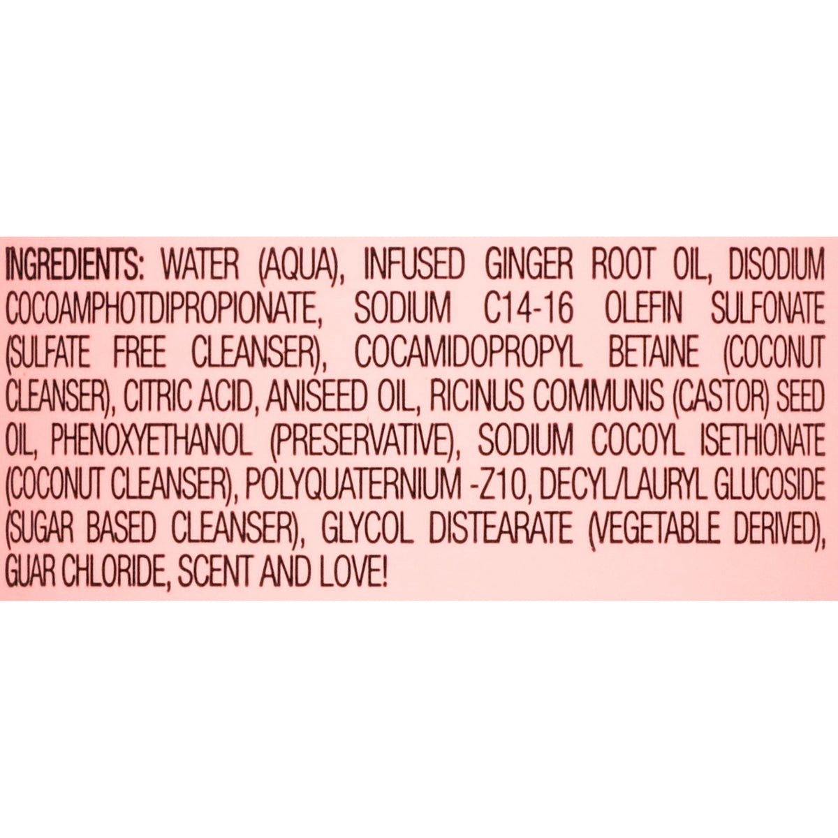 Camille Rose Sweet Ginger Cleanse & Refresh All Ages Cleansing Rinse with Ginger Root & Aniseed Oil, 12oz