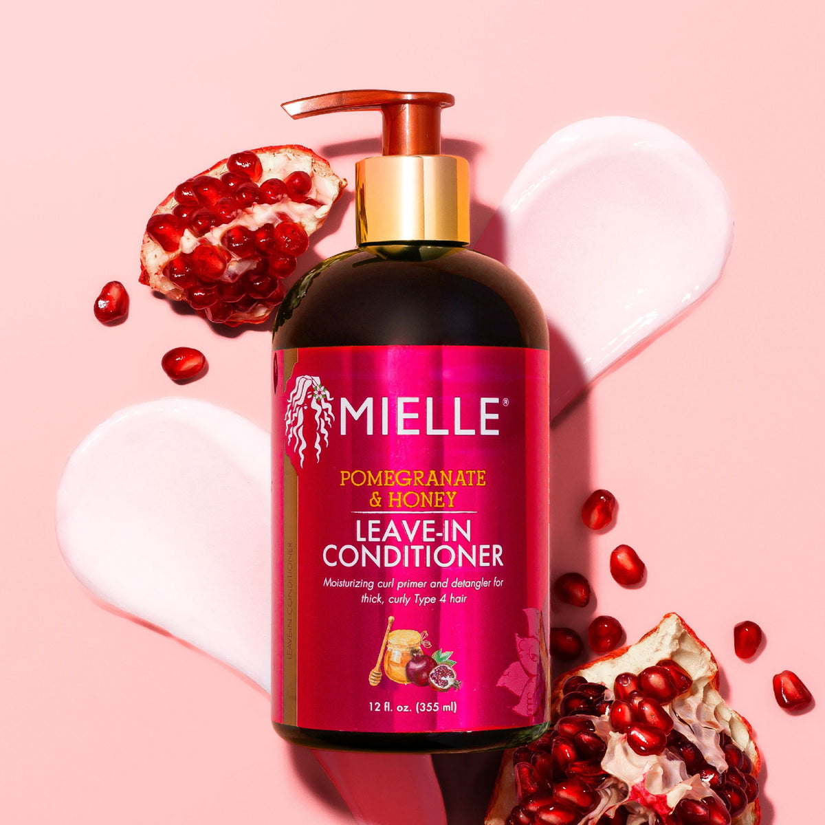 Mielle Pomegranate & Honey Leave-In Conditioner Packet, 1.75 oz, Frizz Control, All Hair, Squeeze