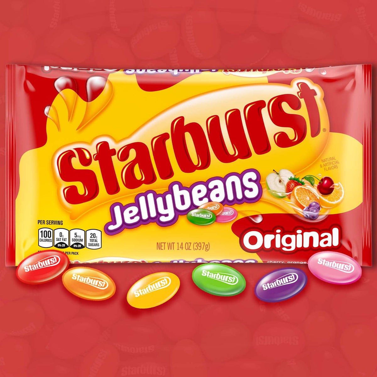 Starburst Original Jelly Beans Chewy Candy - 14 oz Bag