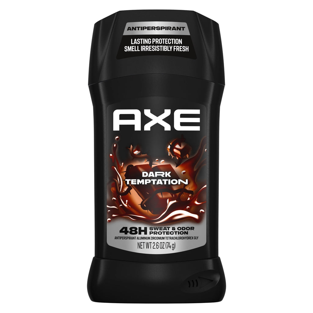 AXE Antiperspirant Stick For Men 48 Hour Sweat And Odor Protection For Long Lasting Freshness Dark Temptation Smooth Dark Chocolate Scent Men's
