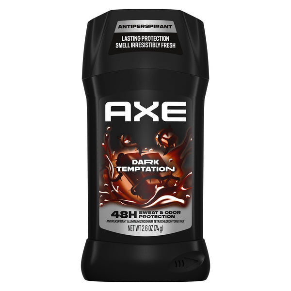 AXE Antiperspirant Stick For Men 48 Hour Sweat And Odor Protection For Long Lasting Freshness Dark Temptation Smooth Dark Chocolate Scent Men's
