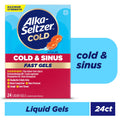 Alka-Seltzer Cold, Cold & Sinus Max Strength Fast Gels, 24