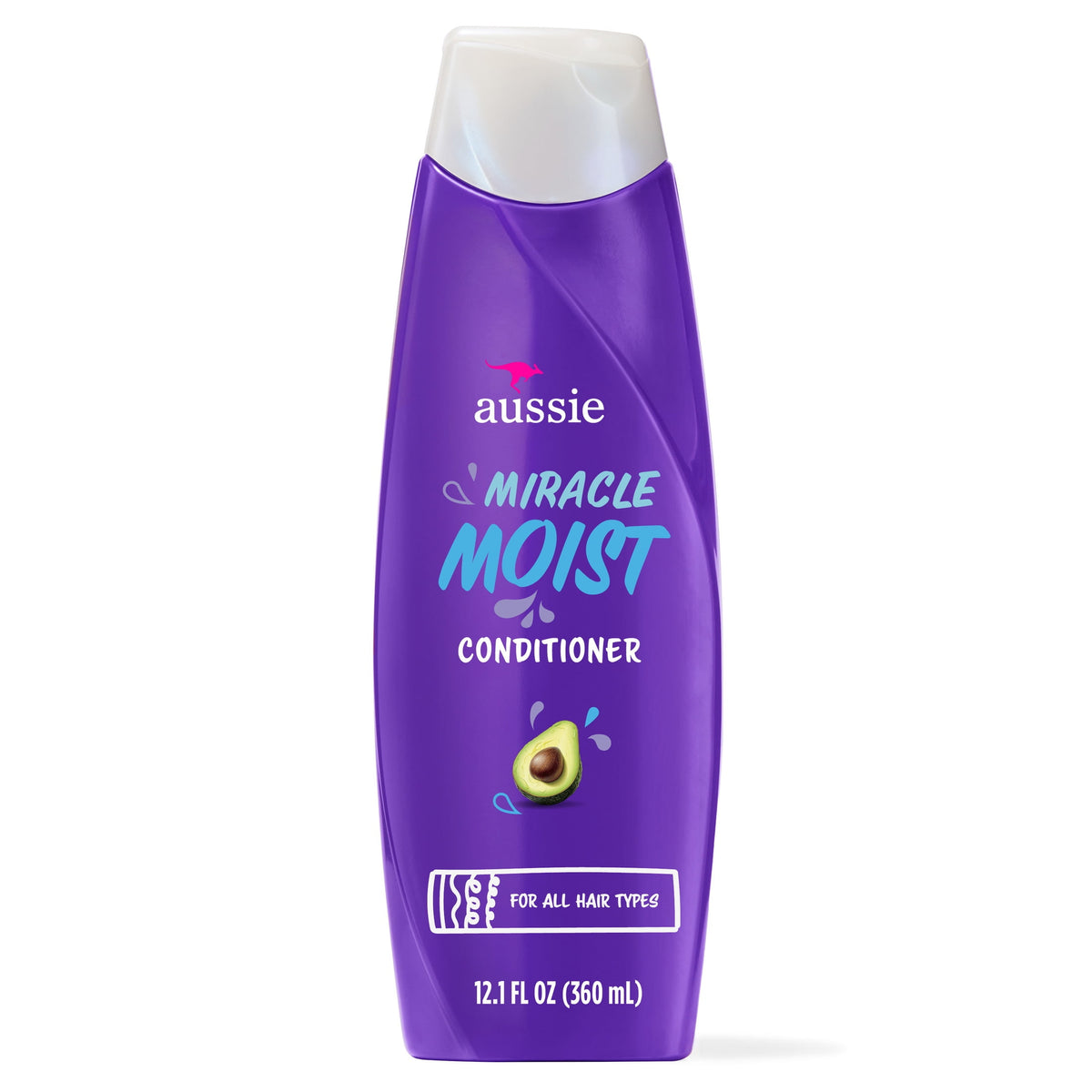 Aussie Miracle Moist Conditioner for All Hair Types, 12.1 fl oz