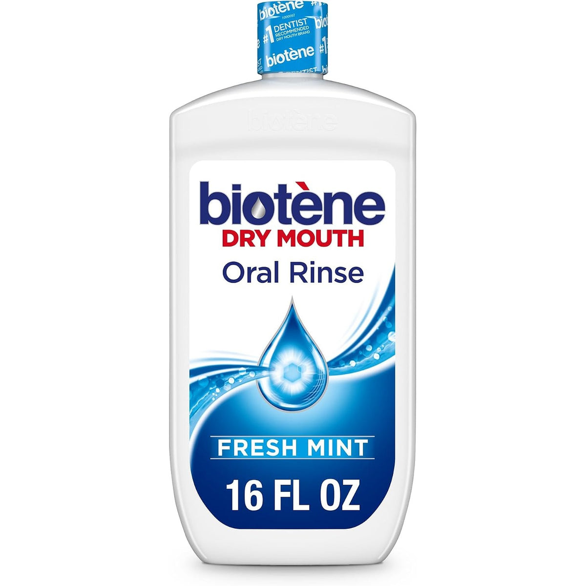 Biotene Oral Rinse Mouthwash for Dry Mouth, Fresh Mint, 16 fl oz