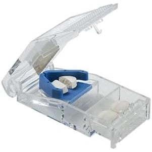 EZY DOSE Pill Cutter with Lock, Cuts Pills, Vitamins, Color May Vary