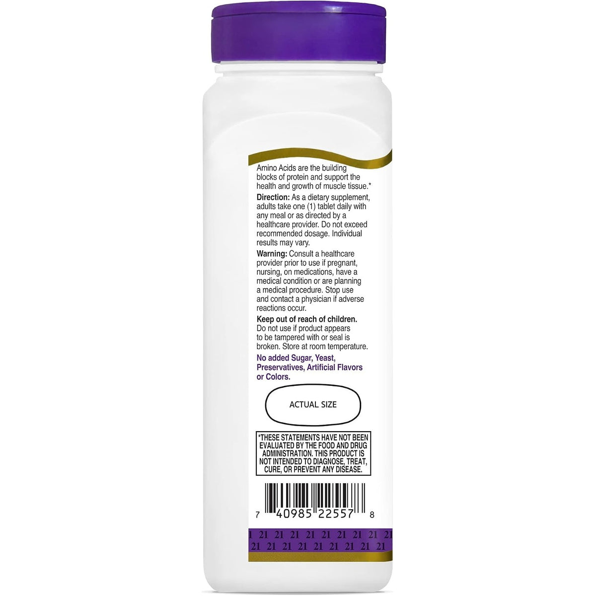 21st Century Daily Amino Acid Tablets, 120 Count