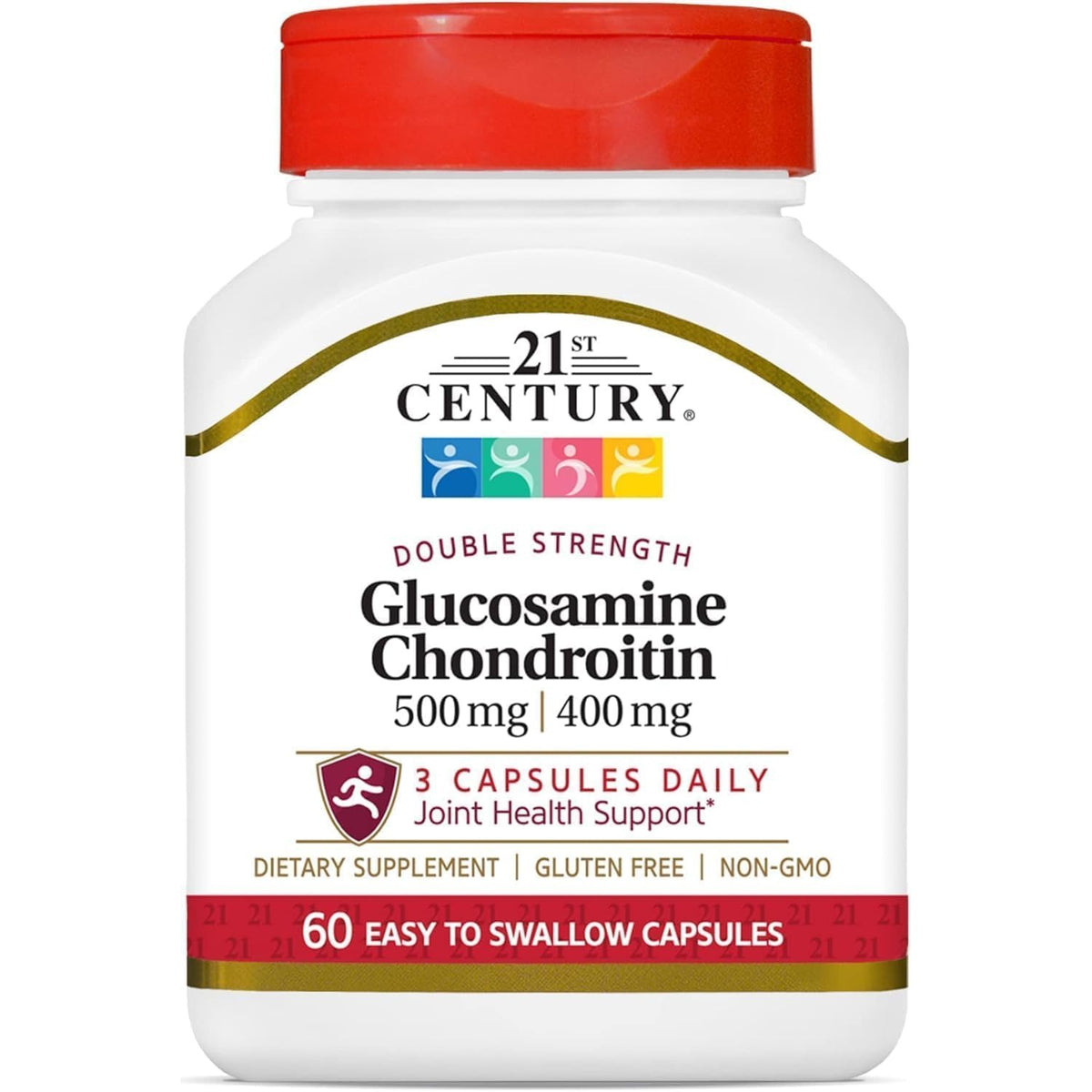 21st Century Glucosamine Chondroitin Double Strength 500/400mg, 60 Count