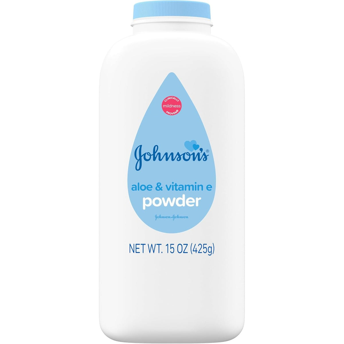 Johnson's Baby Powder with Cornstarch, Aloe & Vitamin E, 15 oz