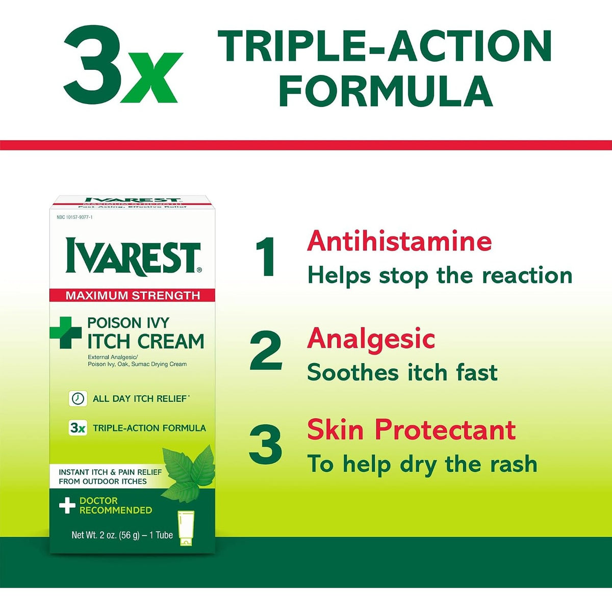 Ivarest Poison Ivy Itch Cream, 2 oz, 1 Pack
