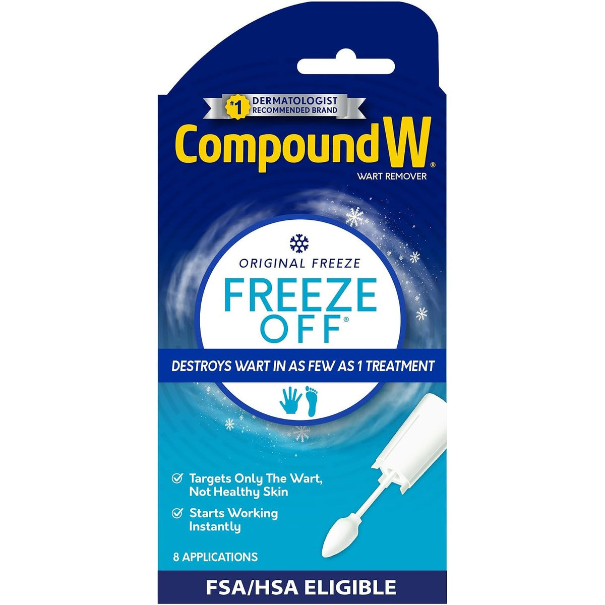 Compound W Freeze Off Wart Remover, 8 Applications