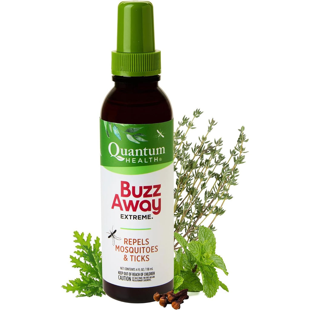 Quantum Health Buzz Away Extreme Mosquito & Tick DEET-Free Repellent, 4 oz