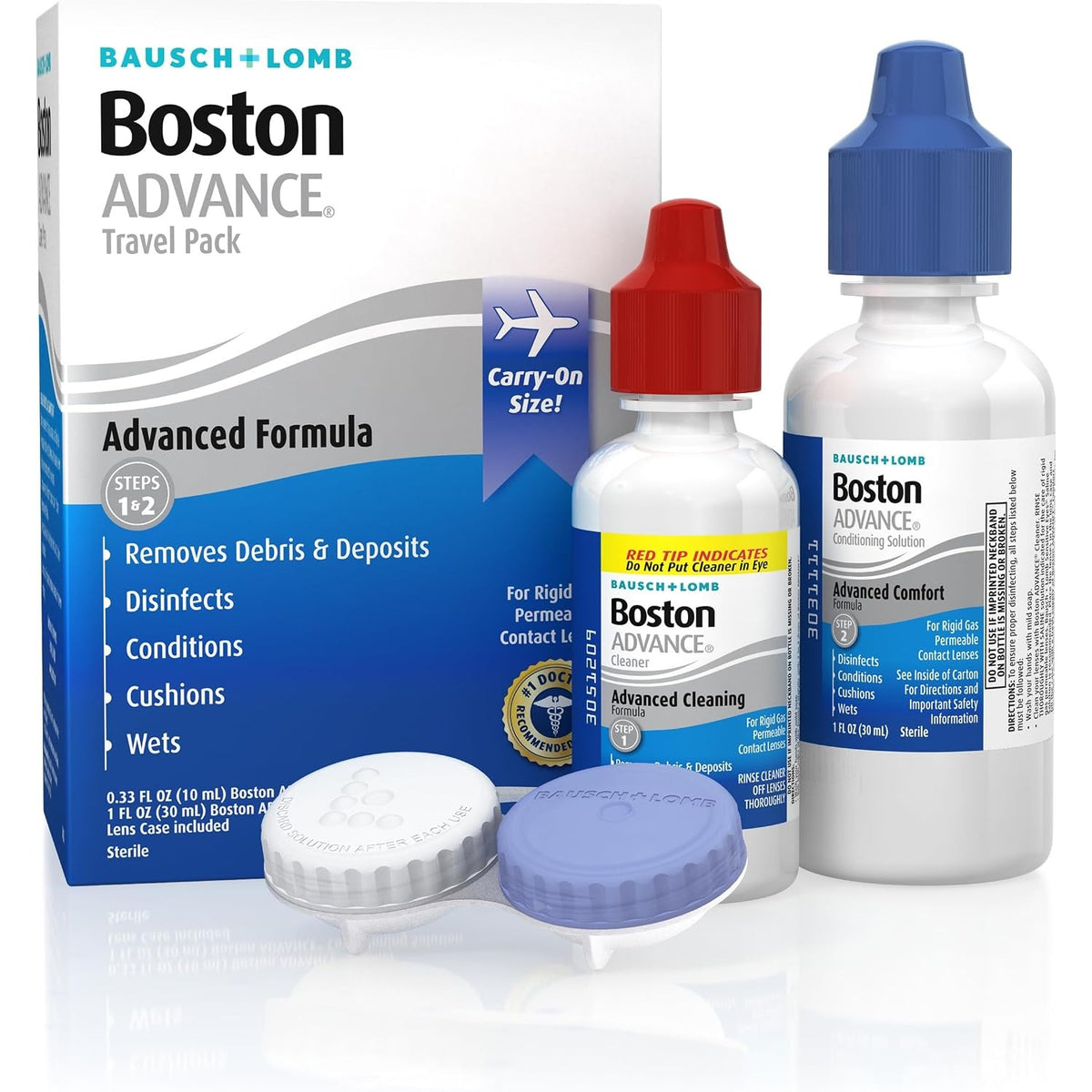 Boston ADVANCE RGP Contact Lens Solution & Conditioner Travel Kit 1.33 Oz