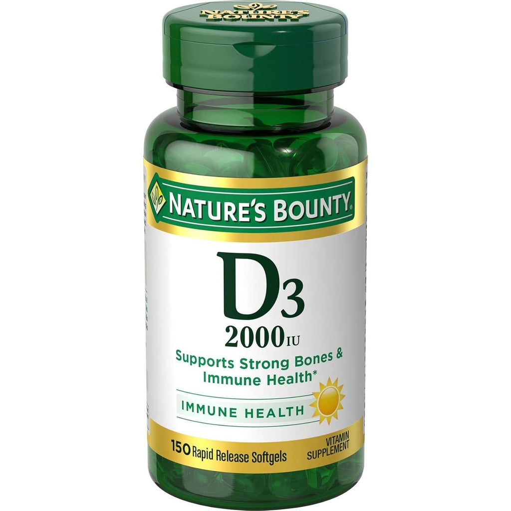Nature's Bounty Vitamin D, Supports Immune Health & Bone Health, 150 Count