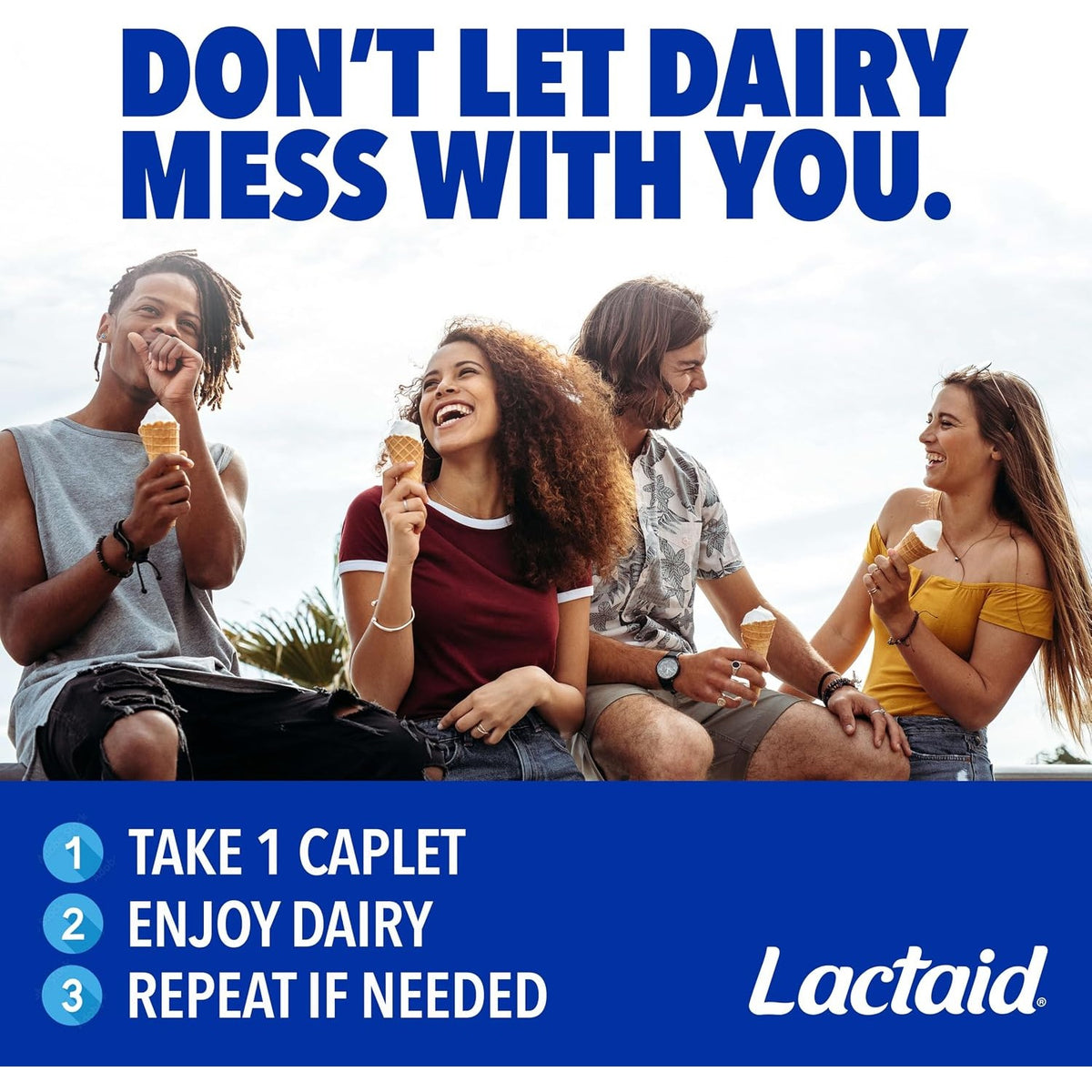 Lactaid Fast Act Lactose Intolerance Relief Caplets, 32 Count