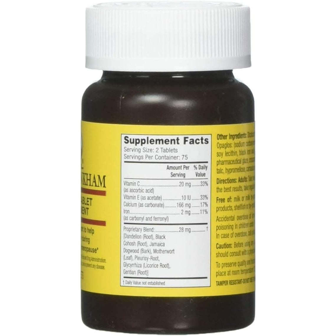 Lydia Pinkham Tablets for Menstruation and Menopause Support, 150 Count