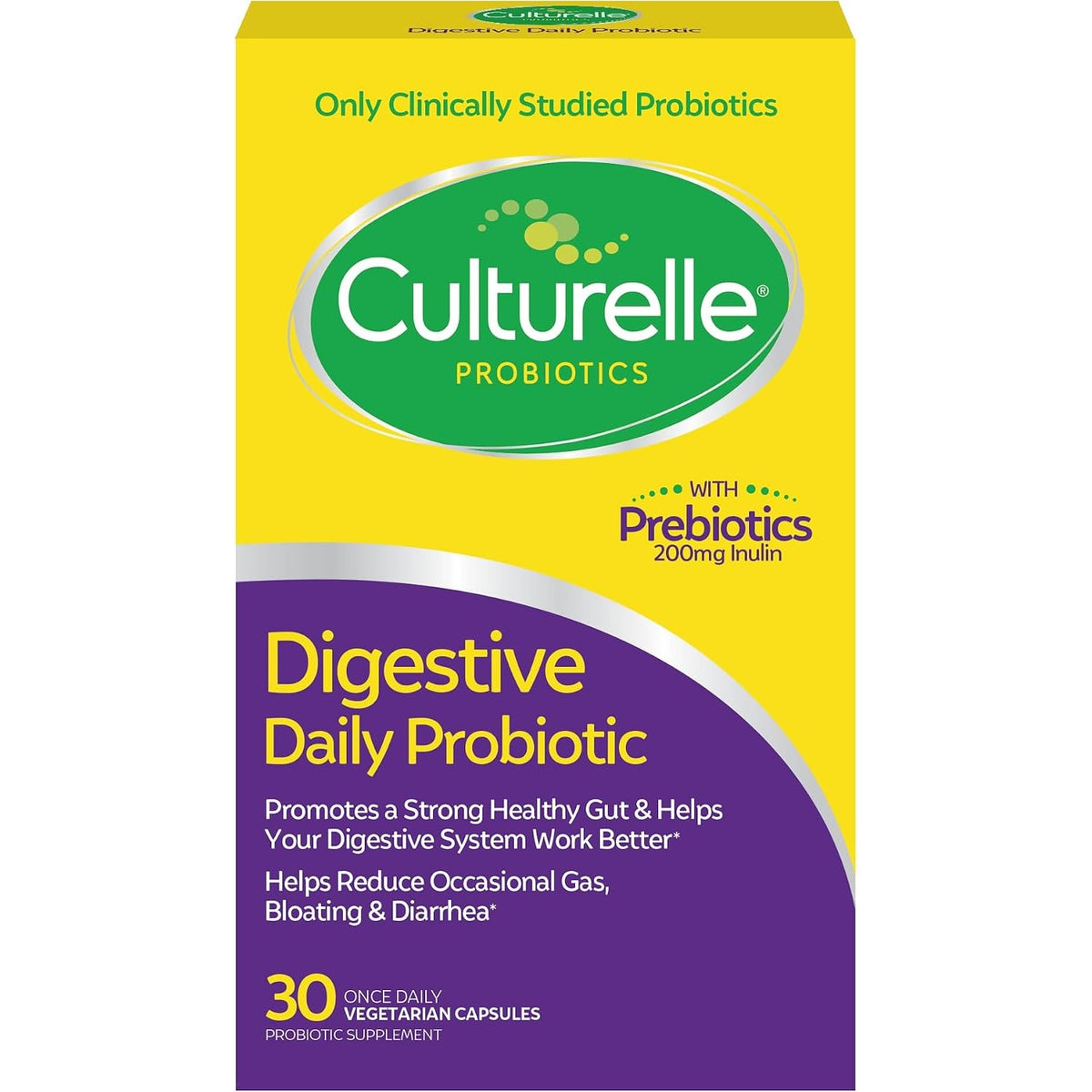 Culturelle Digestive Daily Probiotic for Men & Women, 10B CFUs, 30 Count