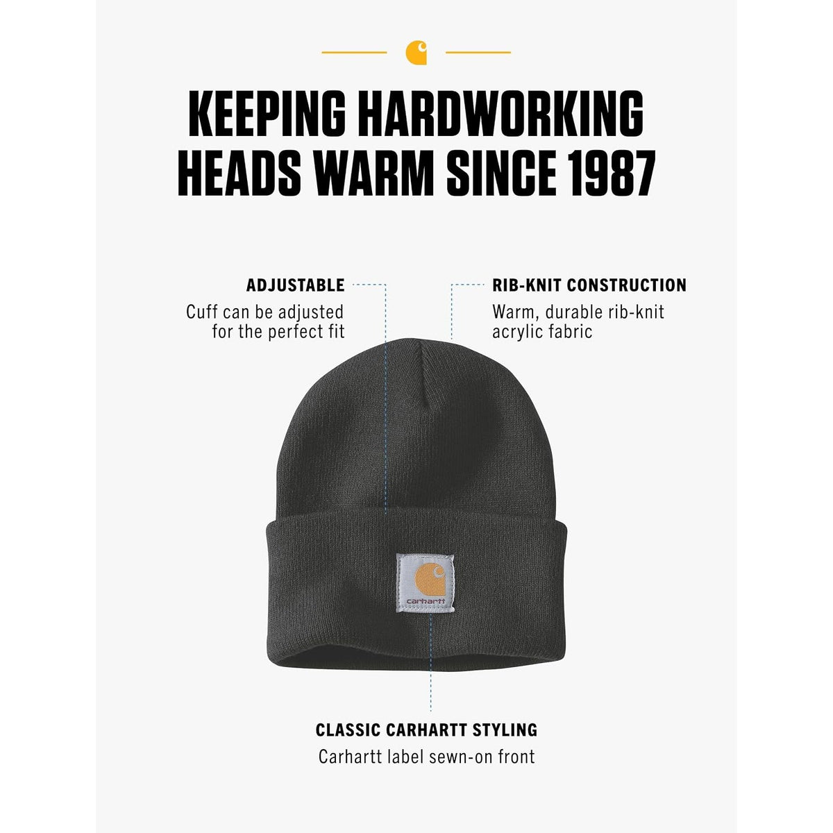 Carhartt Men's Iconic A18 Watch Cap Beanie