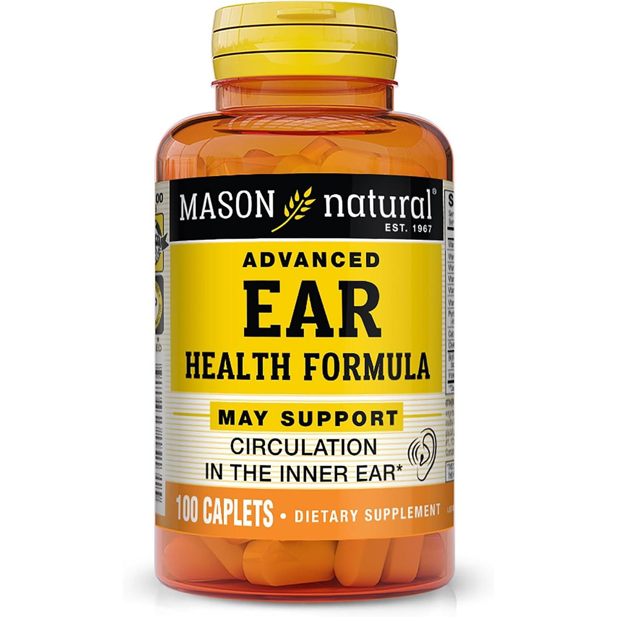 MASON NATURAL Advanced Ear Health Support, with Vitamin C, 33 Day Supply