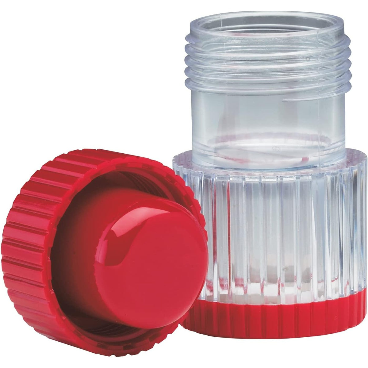 Acu-Life Pill Crusher and Grinder with Storage Compartment, Red