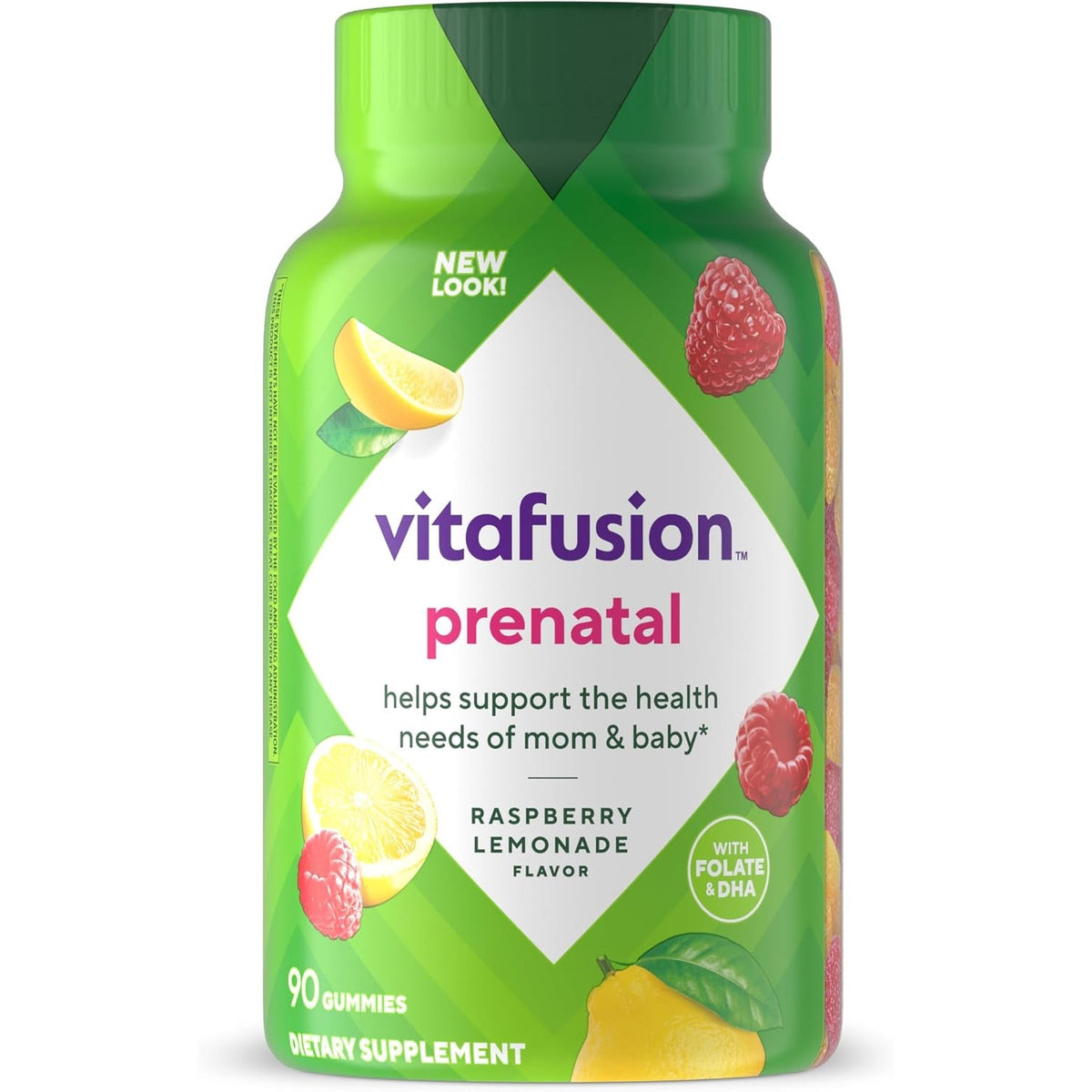 Vitafusion Prenatal Vitamin Gummies for Women | 90 Count | Folate & DHA