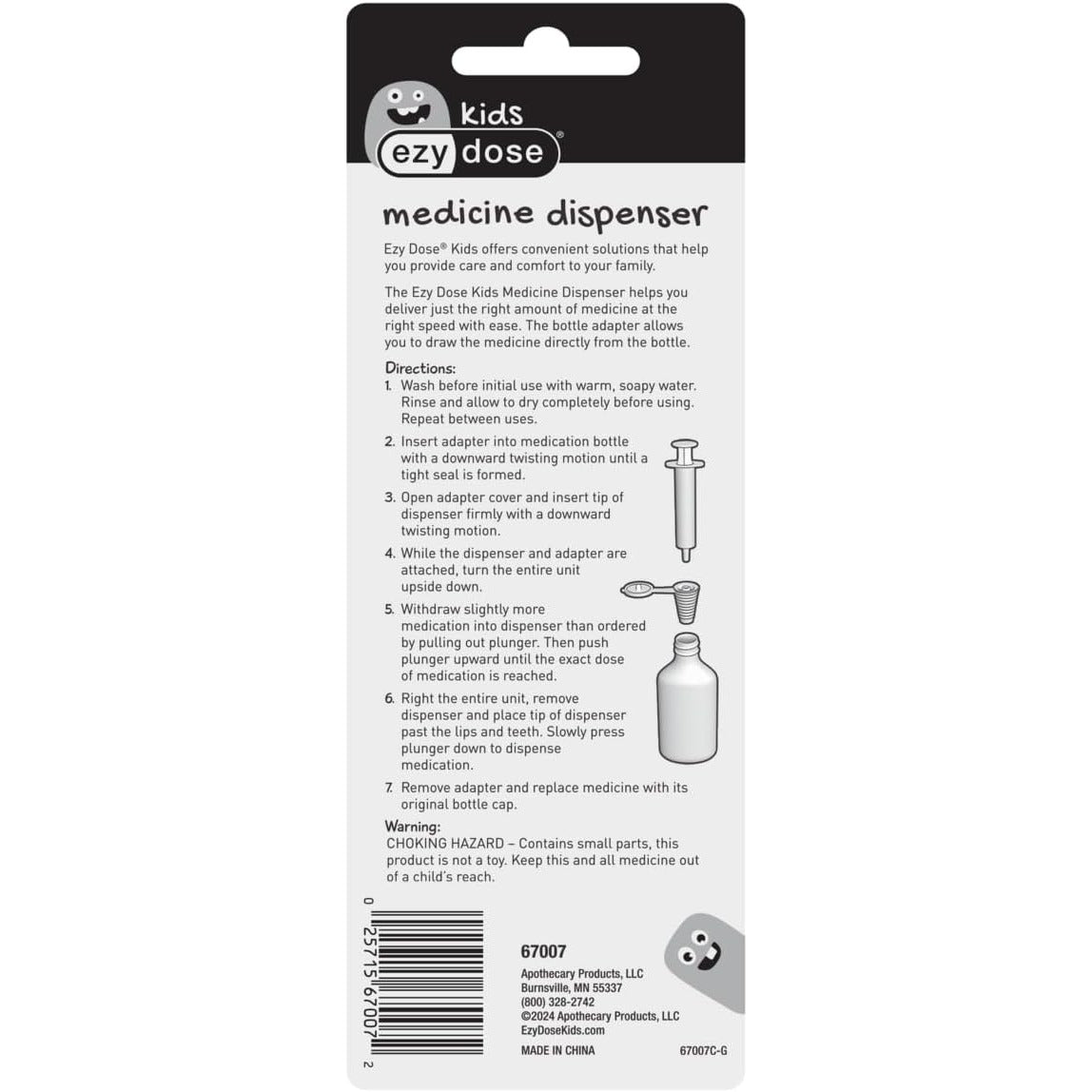 Ezy Dose Kids Oral Syringe & Medicine Dispenser, 10 mL 2 TSP, BPA-Free