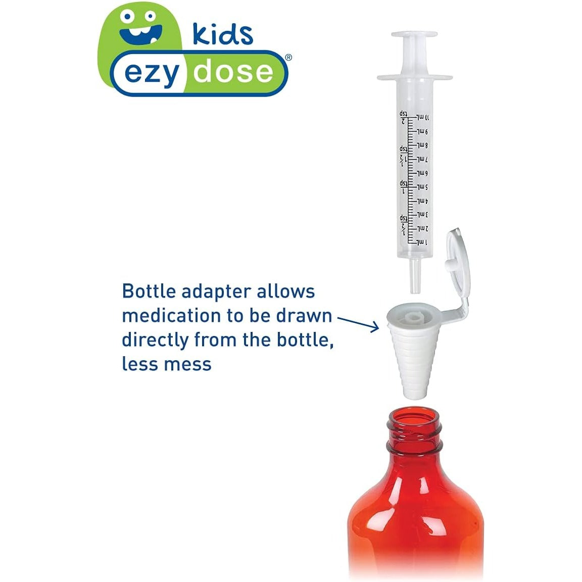 Ezy Dose Kids Oral Syringe & Medicine Dispenser, 10 mL 2 TSP, BPA-Free