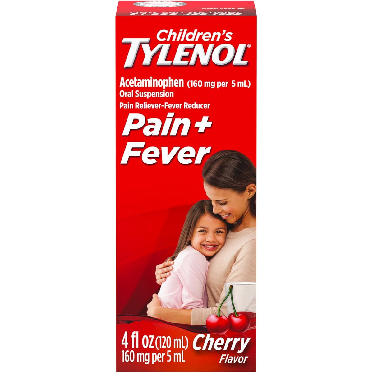 Children's Tylenol Oral Suspension, Acetaminophen, Cherry, 4 fl. oz