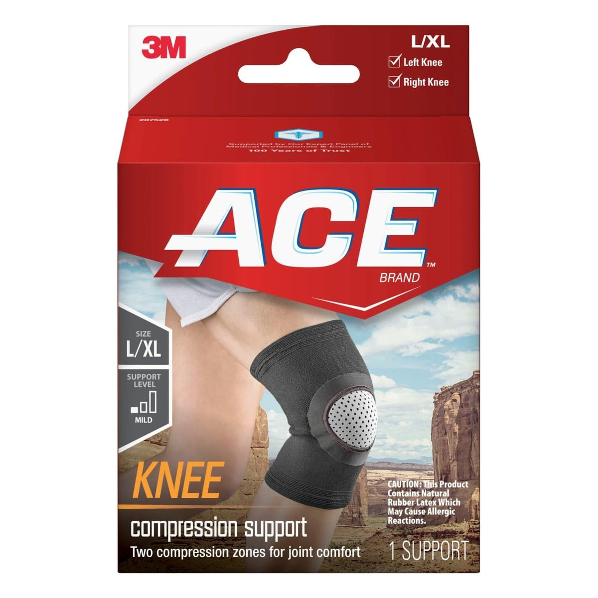 ACE Brand Compression Knee Support Neoprene, Large/X- Large