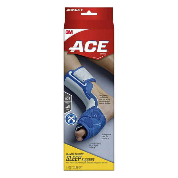 ACE Plantar Fasciitis Sleep Support, Helps Relieve Symptoms of Plantar Fasciitis, One Size Fits Most, Blue