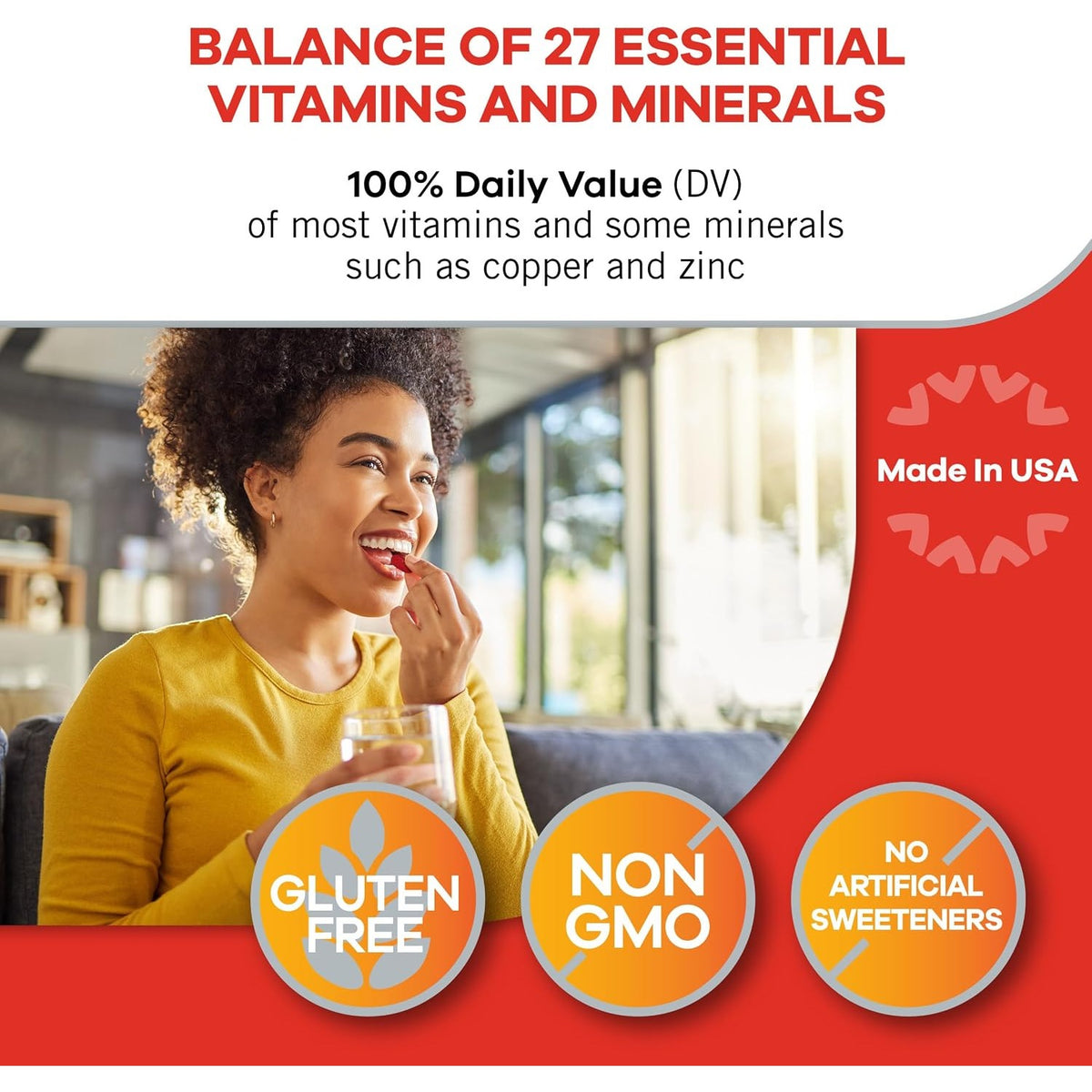 Geritol Multivitamin Supplement, 27 Essential Vitamins & Minerals, 40 Tabs