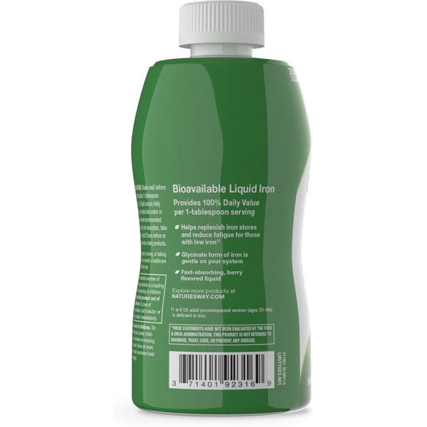 Nature’s Way Liquid Iron Supplement, 18 mg per Serving, Berry, 16 Fl Oz