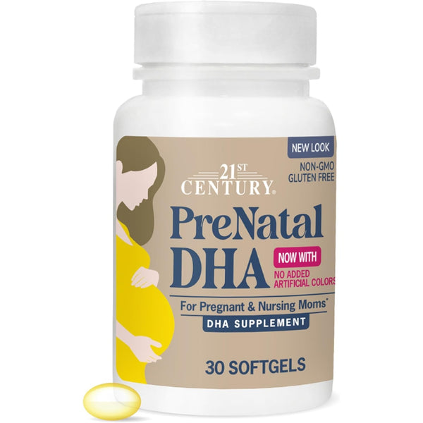 21st Century Prenatal DHA Softgels for Pregnancy & Nursing, 30 Count