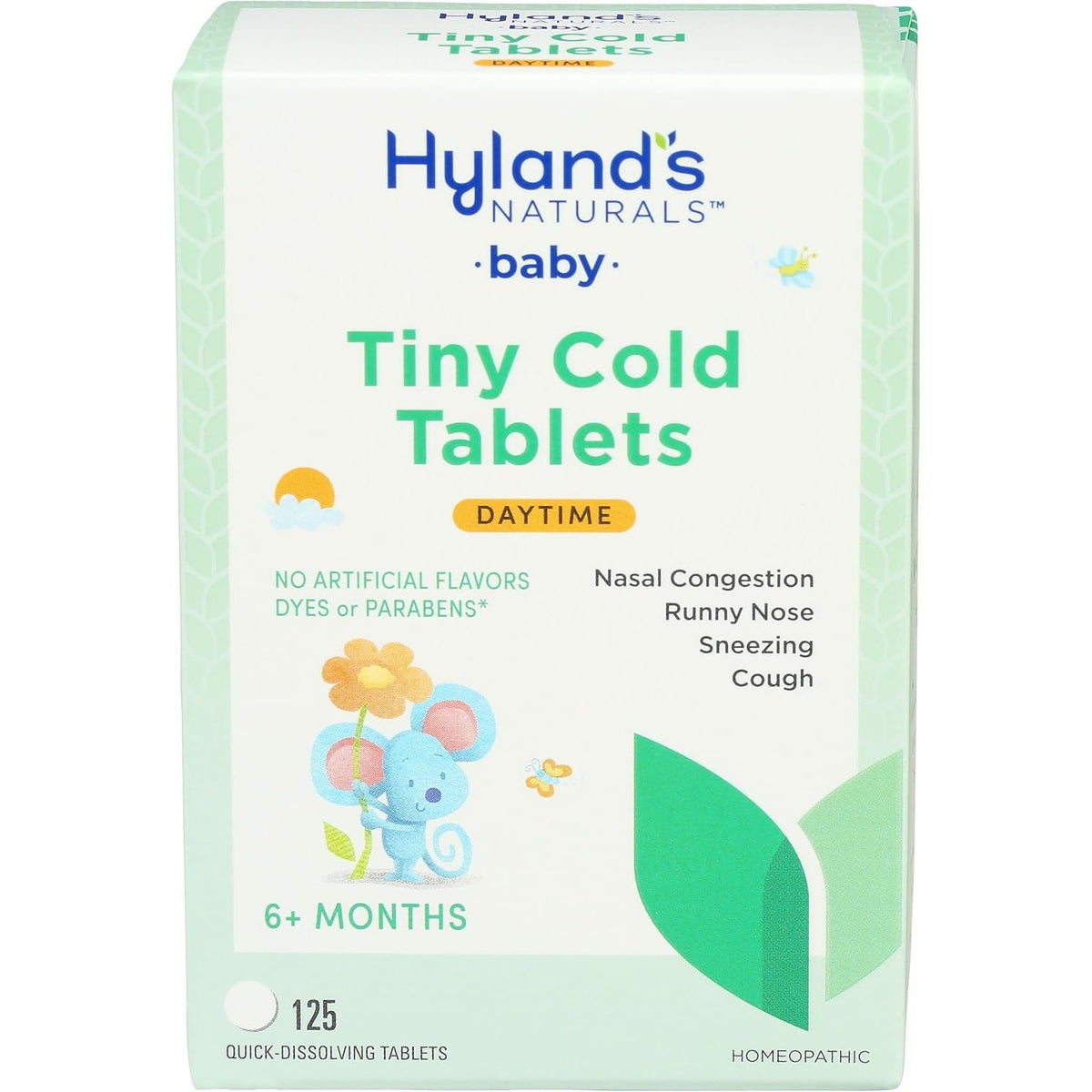Hyland's Baby Tiny Cold Relief for Daytime, 125 Quick-Dissolving Tablets
