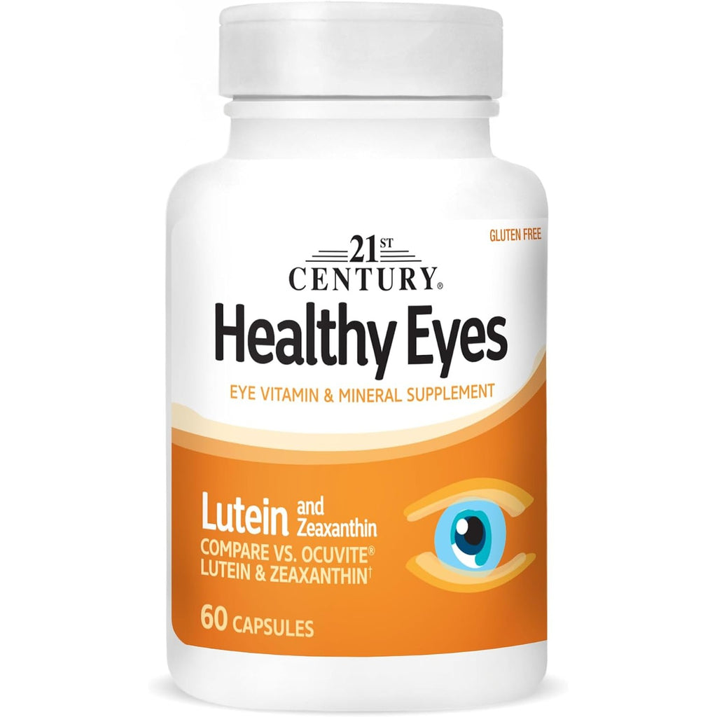 21st Century Healthy Eyes Lutein & Zeaxanthin Capsules, Vision, 60 Count