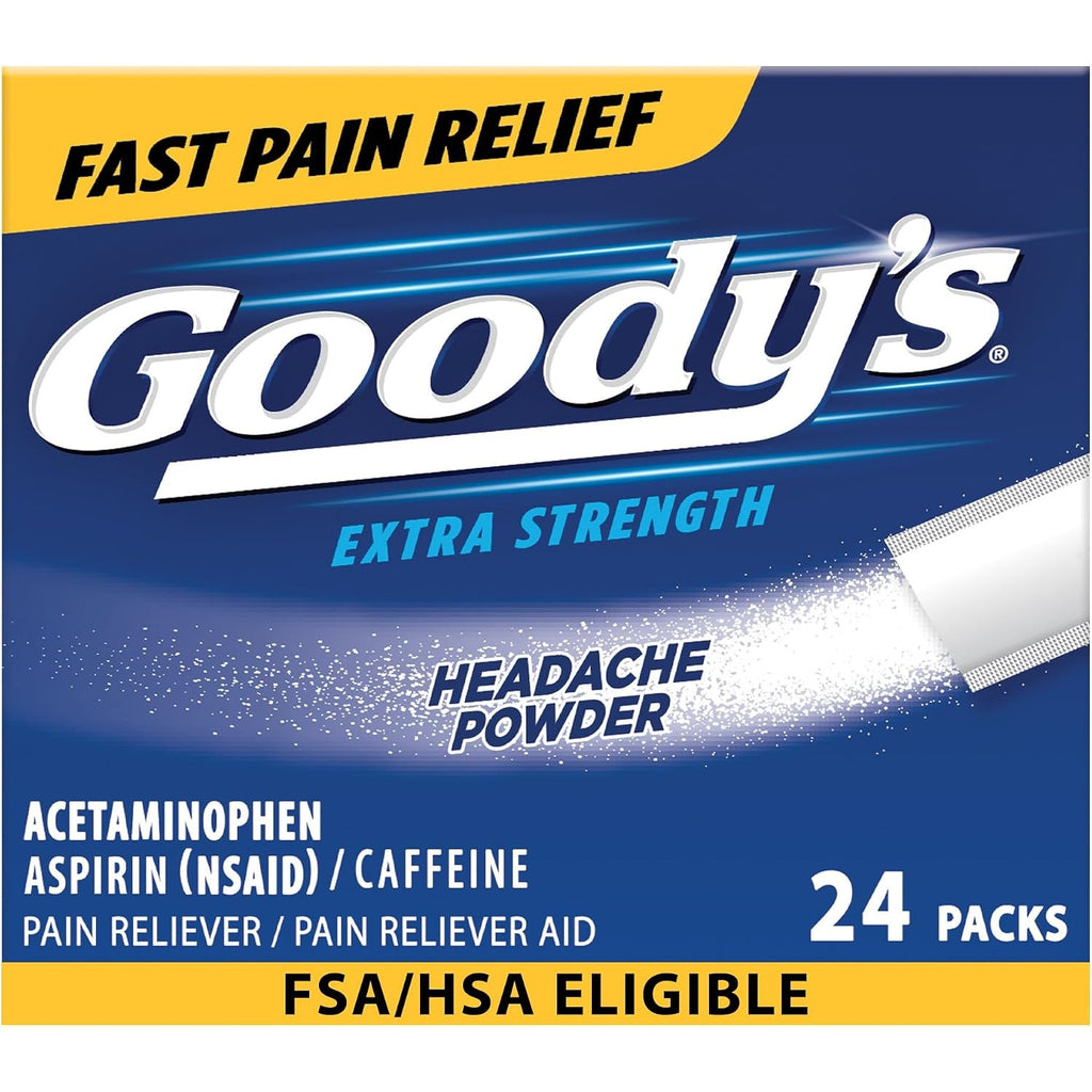 Goody's Extra Strength Pain Reliever, Triple Action Headache Powder, 24 Ct