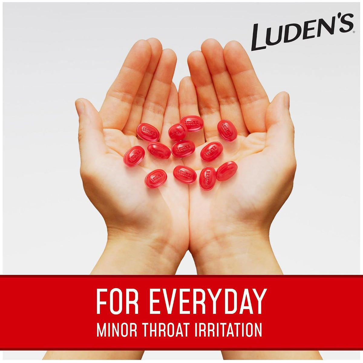 Ludens Sore Throat Drops, for Minor Sore Throat Relief, Wild Cherry, 30 Count