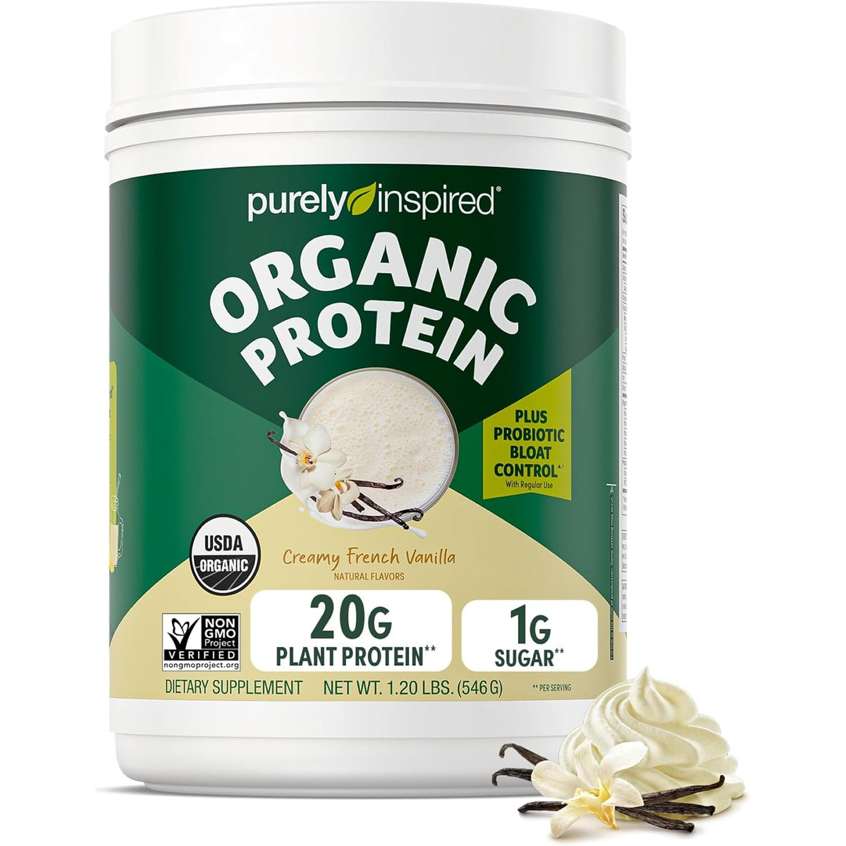 Purely Inspired Plant-Based Protein Powder, Creamy French Vanilla