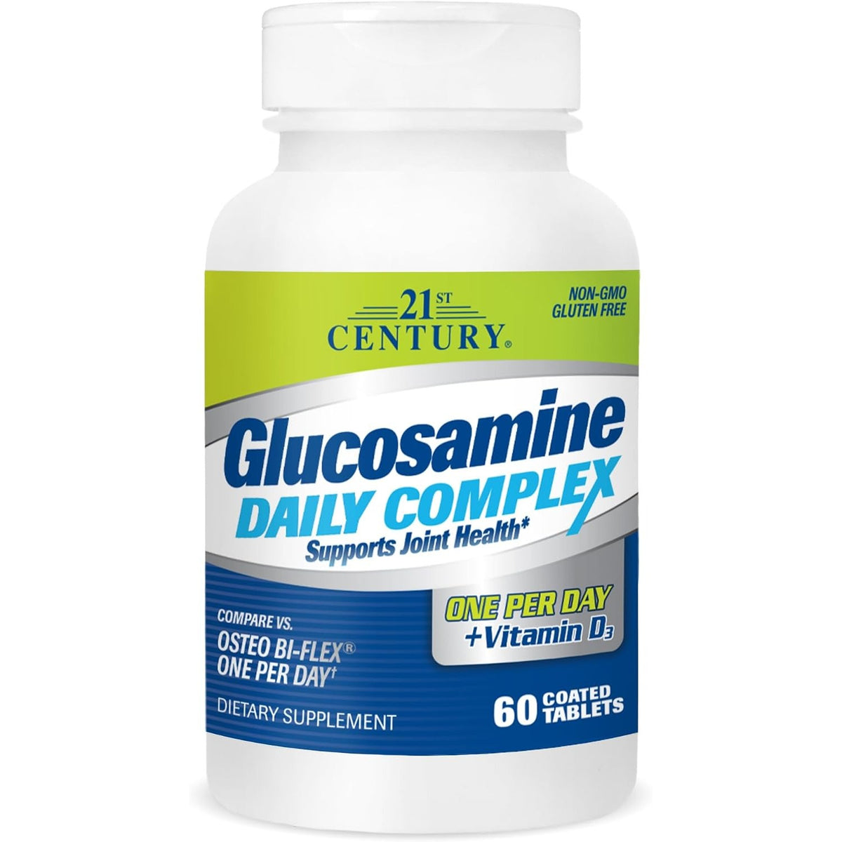 21st Century Glucosamine Daily Complex Plus D Tablets, Joints, 60 Count