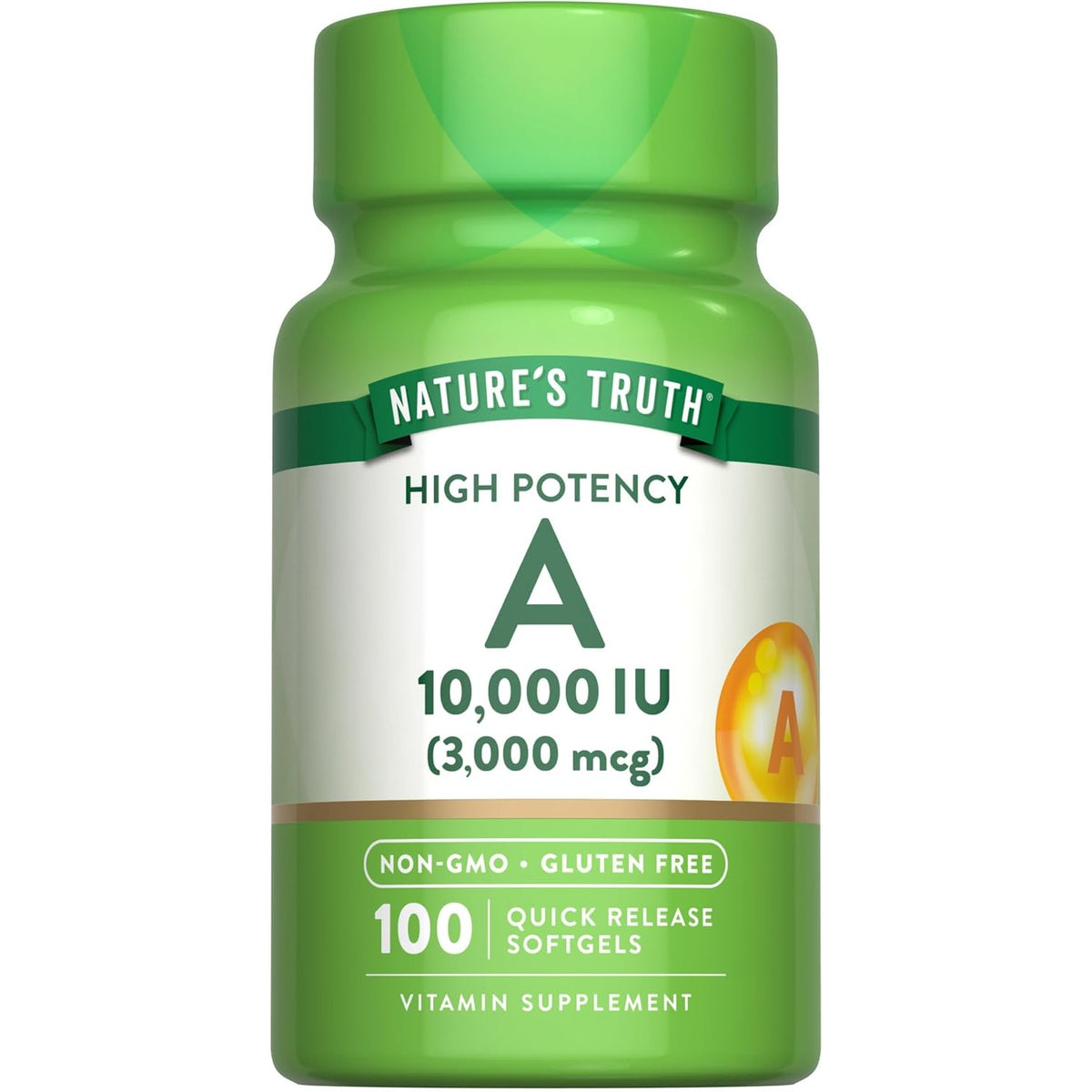 Nature's Truth Vitamin A Softgels | 100 Count