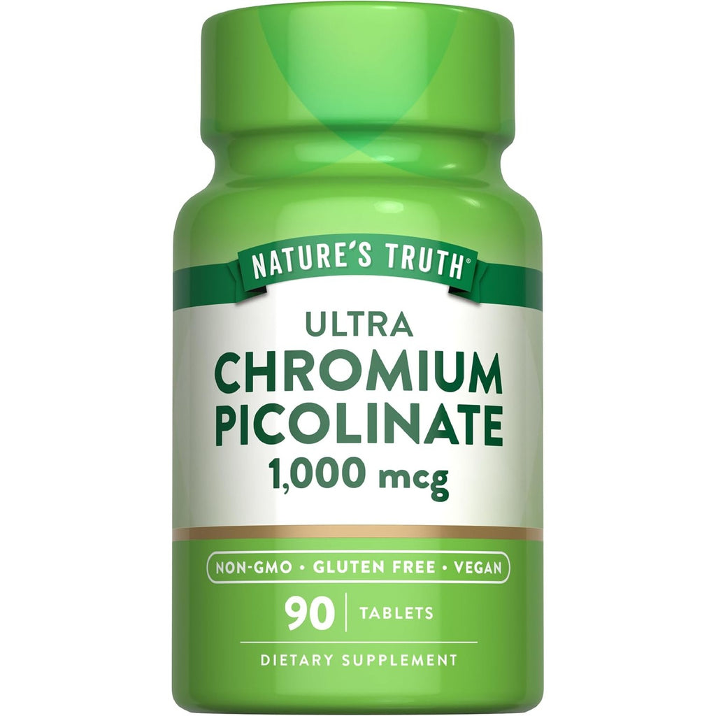 Nature's Truth Ultra Chromium Picolinate | 1000mcg | 90 Tablets