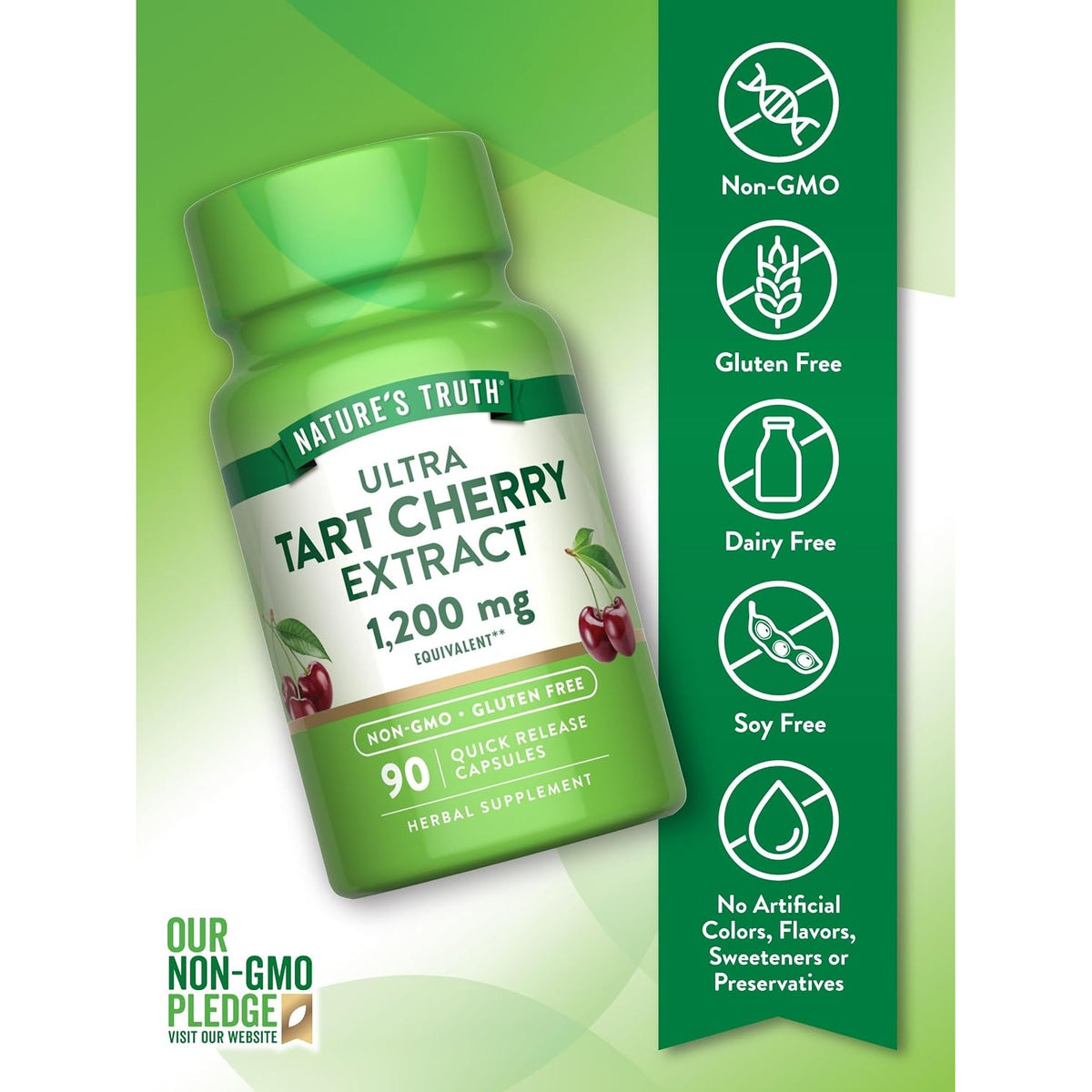 Nature's Truth Tart Cherry Extract Capsules | 90 Count