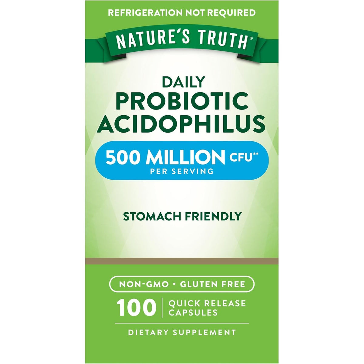 Nature's Truth Probiotics for Men and Women | 500 Million CFU
