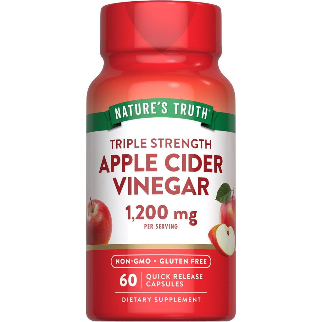 Nature's Truth Apple Cider Vinegar Capsules | 1200mg | Quick Release Pills
