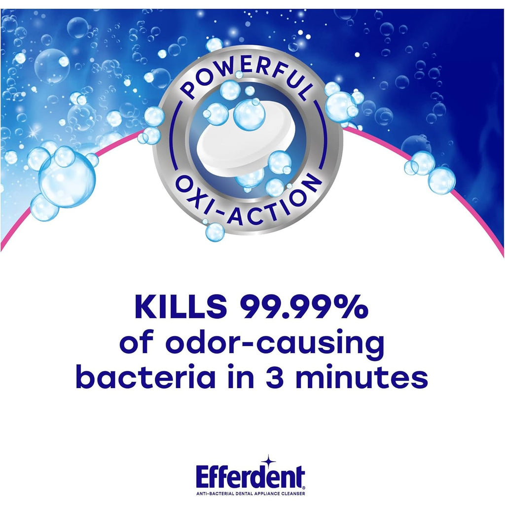 Efferdent Denture Cleaner Tablets, Complete Clean, 102 Count