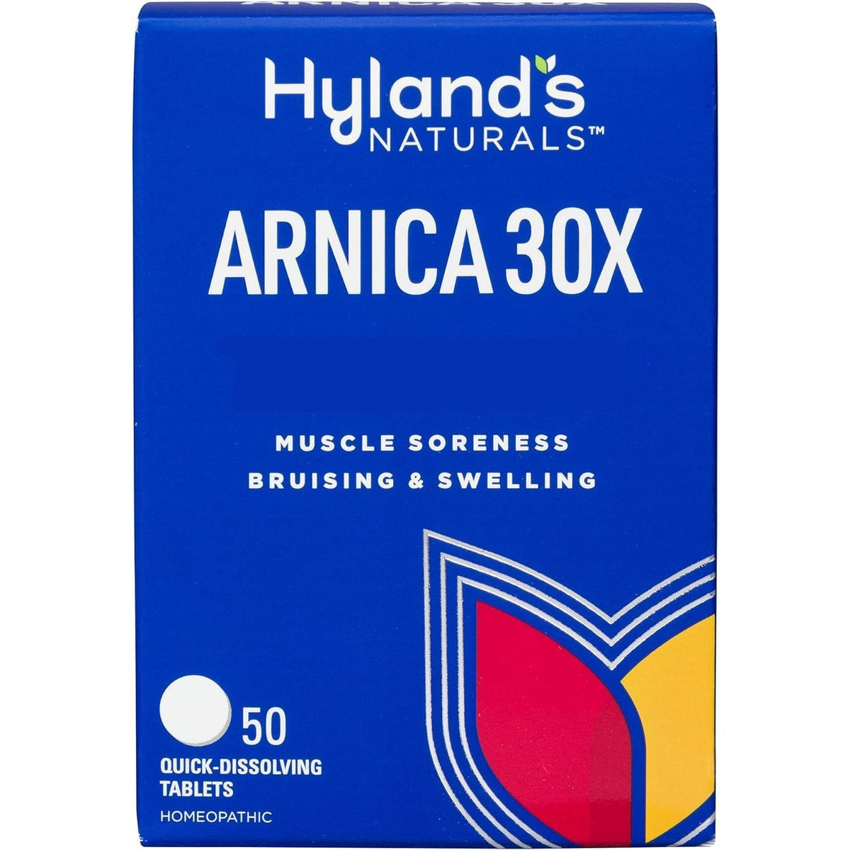 Hyland's Arnica Montana 30x for Bruises, Swelling & Muscle Soreness, 50ct