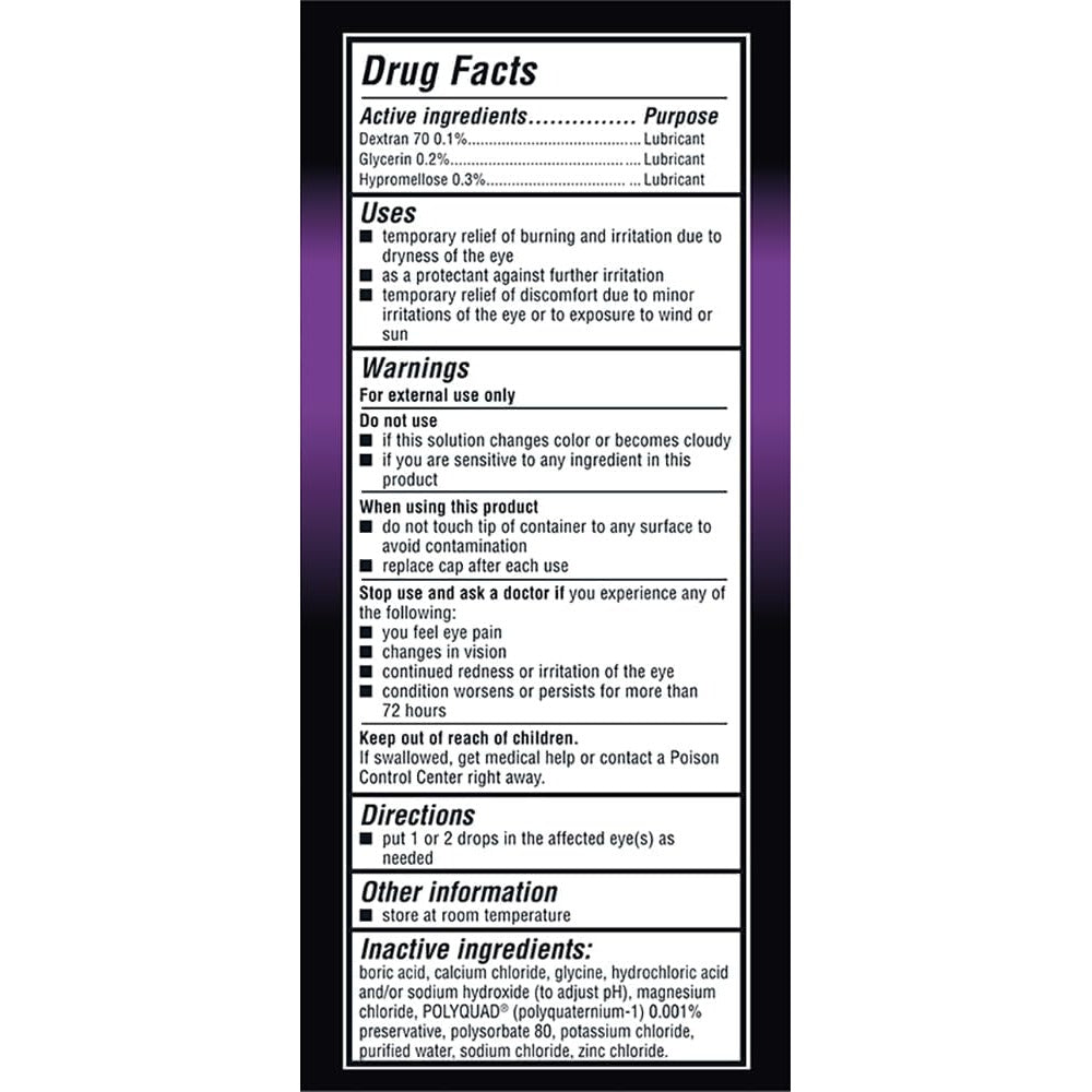 Genteal Tears Moderate Lubricant Dry Eye Drops, 15 mL