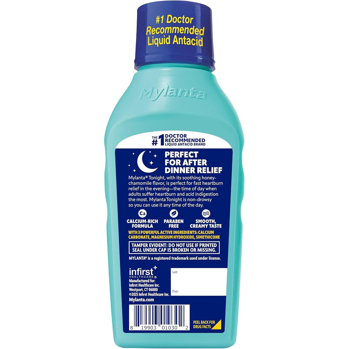 Mylanta Tonight Heartburn & Gas Relief, Honey Chamomile, 12oz